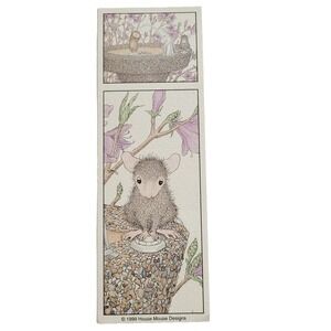 Vintage 90s Muzzy House Mouse-Mark paper Bookmark 1999 Ellen Jareckie MMK-2000-5